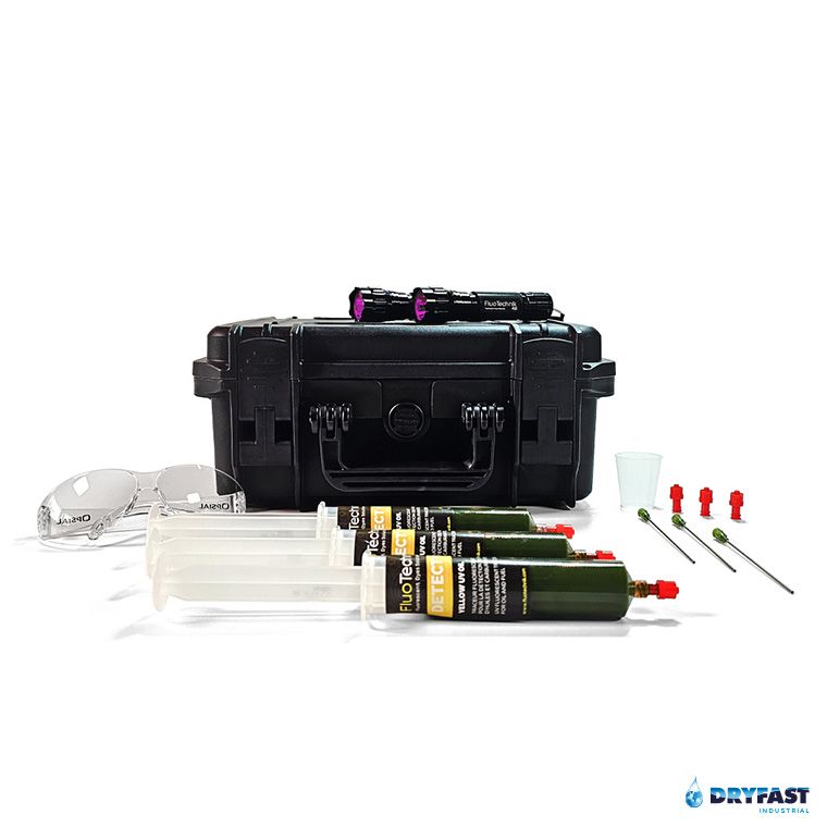 KIT-UVF + 3 x DETECT+YELLOW UV OIL syringe